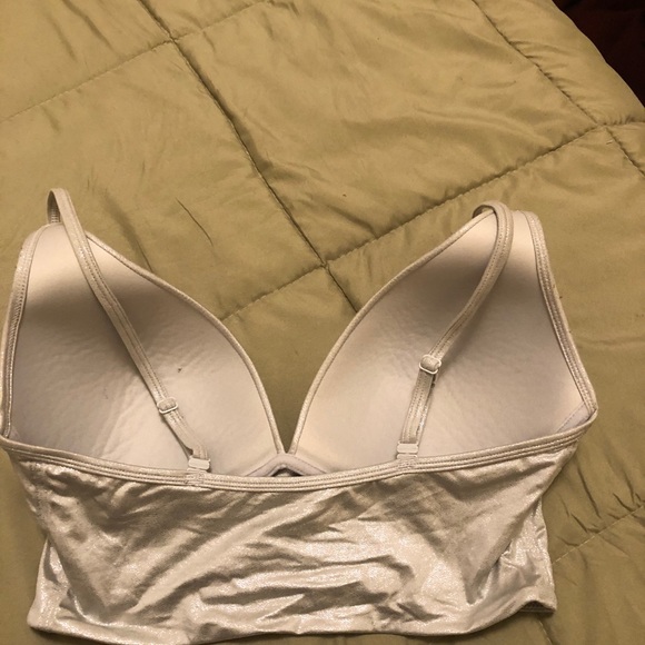 Metallic Silver Bra Top - Picture 2 of 2